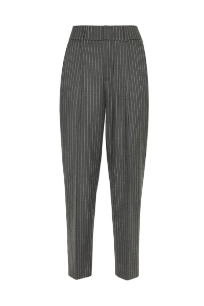 Anine Bing - Becky Trouser Charcoal Pinstripe