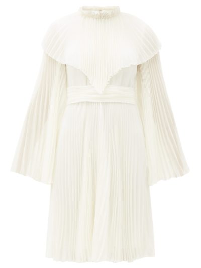 giambattista valli - pleated silk-chiffon dress