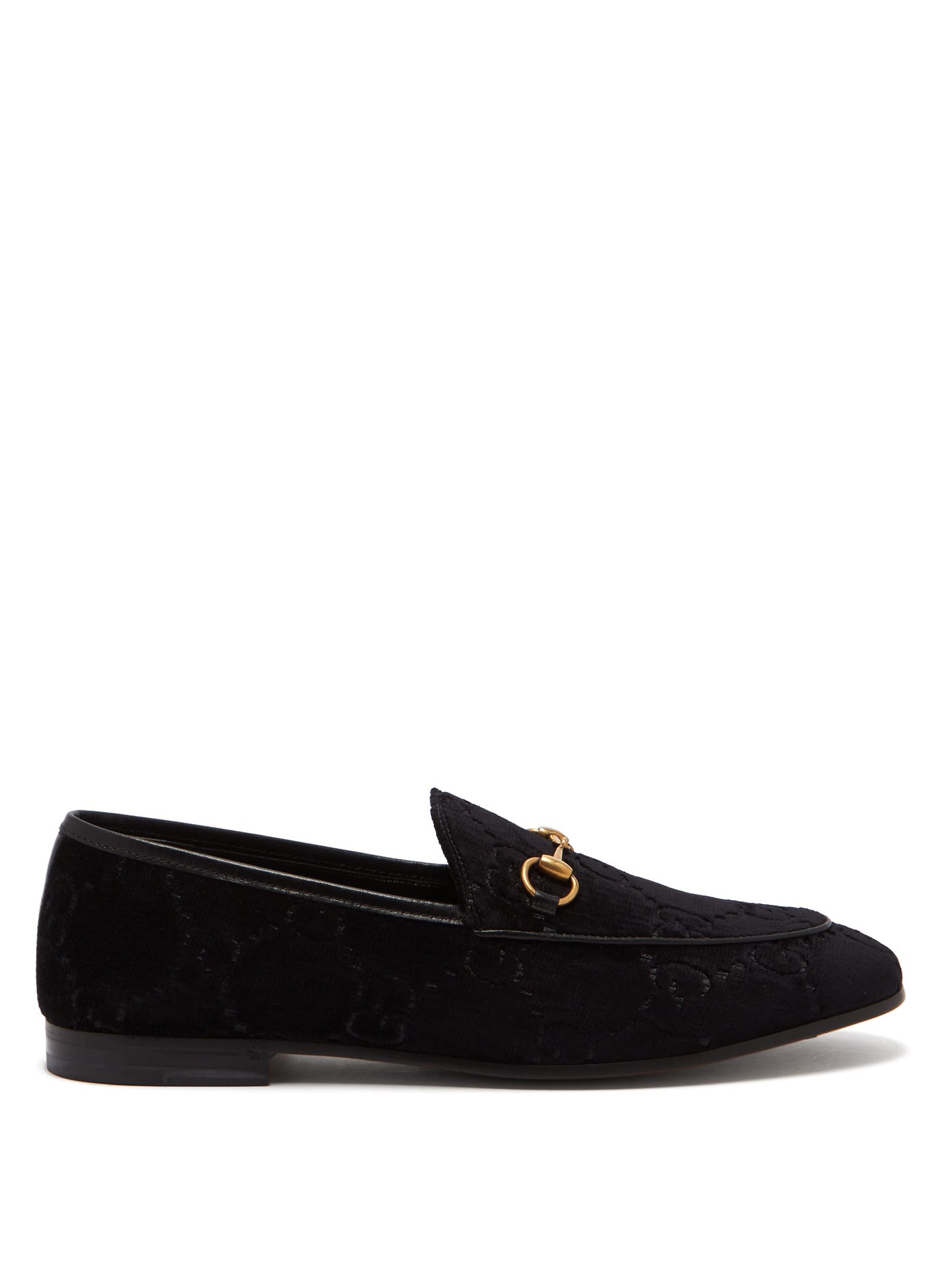Gucci - Jordaan Gg Velvet Loafers | ABOUT ICONS