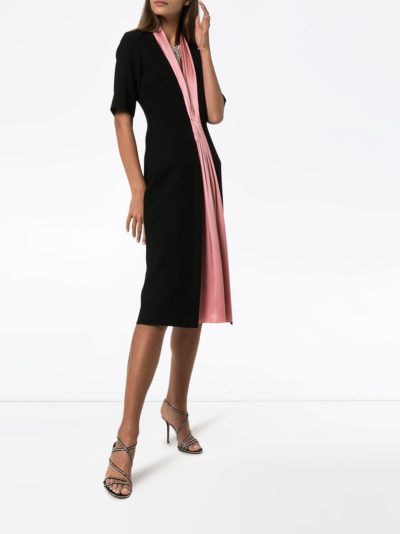 roksanda - two tone fitted midi dress - look