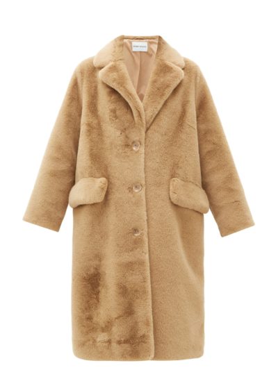 stand studio - theresa faux-fur coat