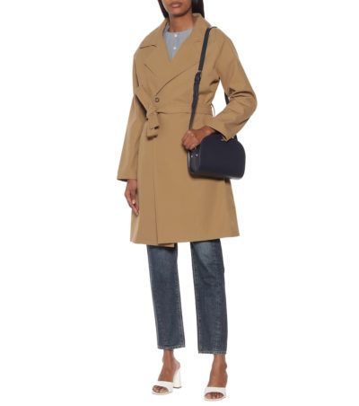 a.p.c. - double-breasted trench coat - look