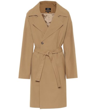 a.p.c. - double-breasted trench coat