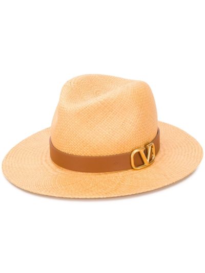 valentino - valentino garavani vlogo straw hat