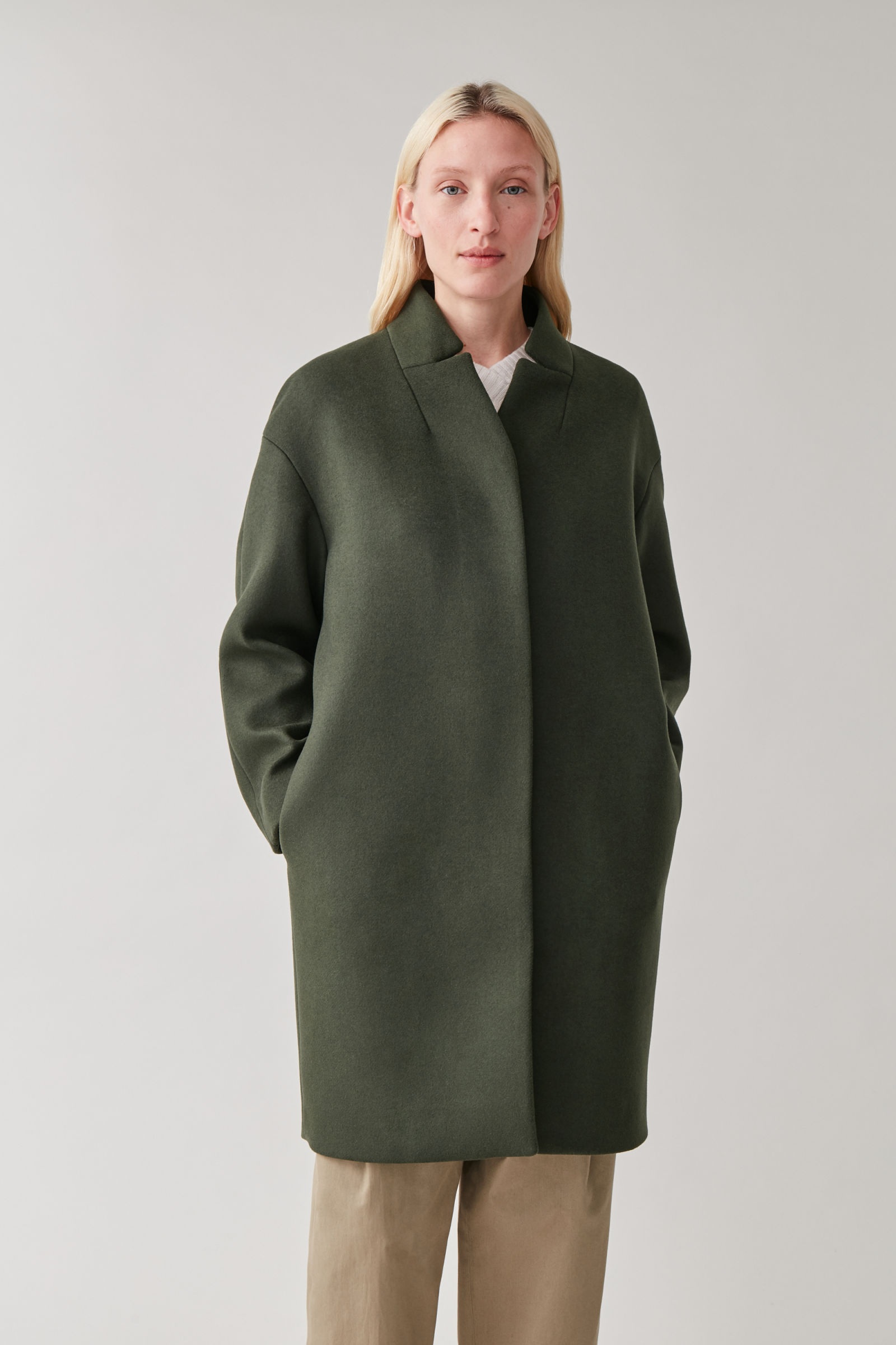COS - Wool Coat With Stand Colla | ABOUT ICONS