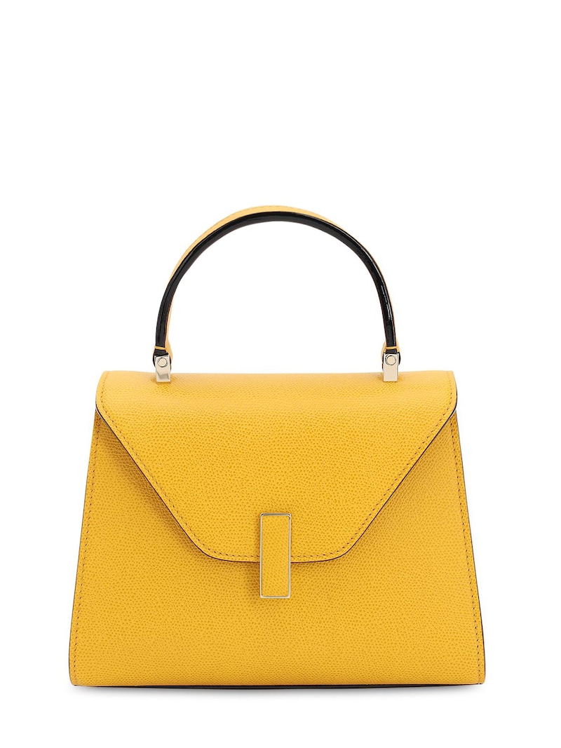 Valextra - Mini Iside Grained Leather Bag - Yellow | ABOUT ICONS