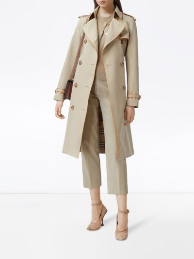 burberry - pipe-trimmed trench coat - look