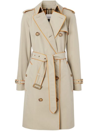 burberry - pipe-trimmed trench coat