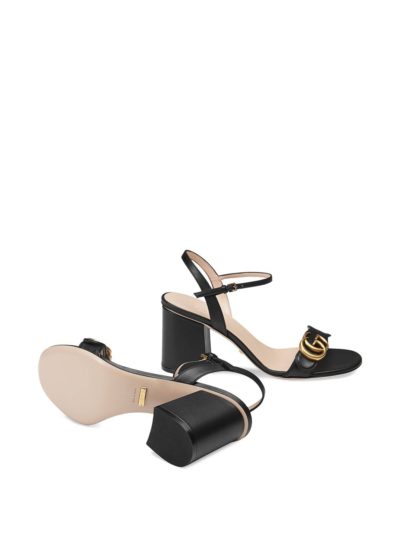 gucci - logo-embellished leather sandal - look