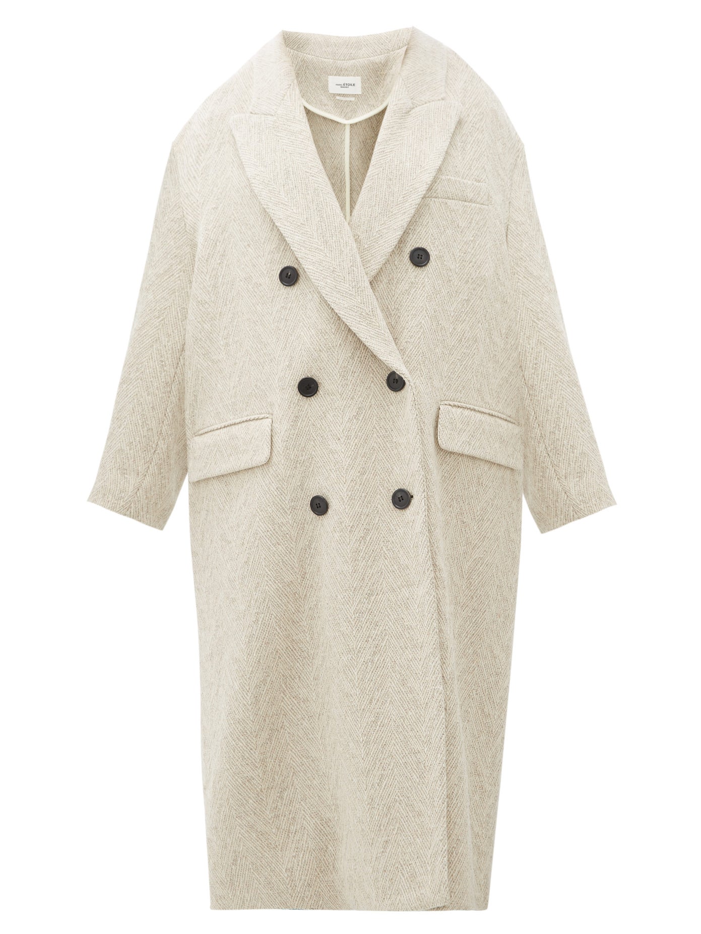 Isabel Marant Étoile - Ojima Wool-Blend Herringbone-Tweed Coat | ABOUT ...