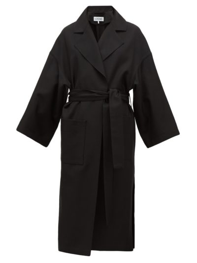 loewe - oversized belted wool coat