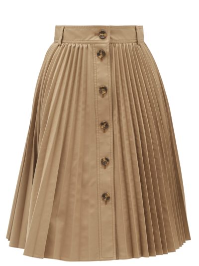 red valentino - buttoned pleated skirt