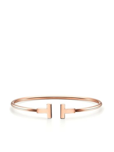 tiffanyco - 18kt rose gold tiffany t wire cuff