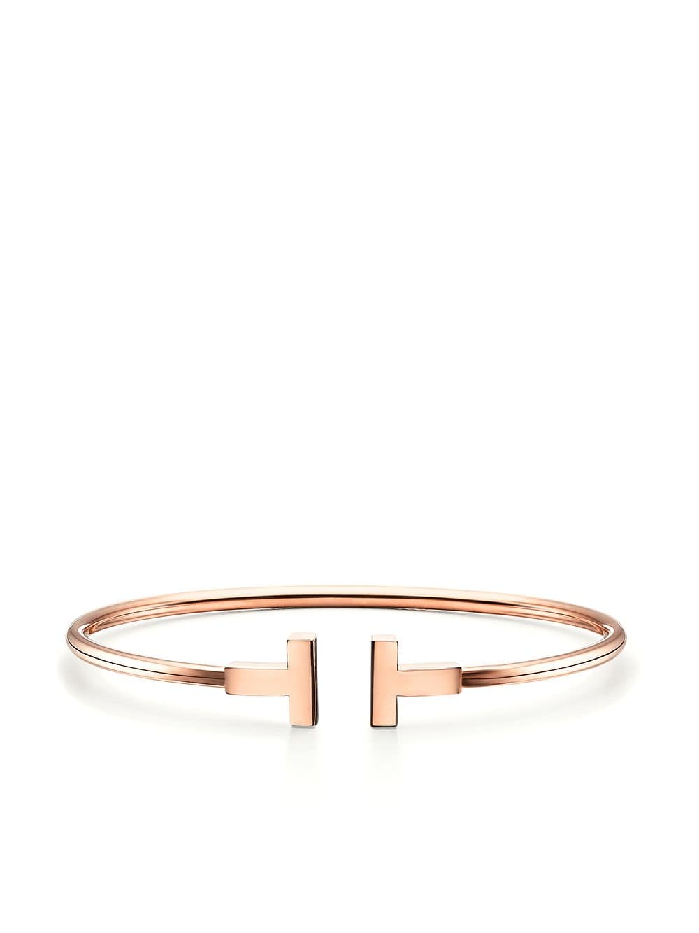 Tiffany & Co - 18Kt Rose Gold Tiffany T Wire Cuff | ABOUT ICONS