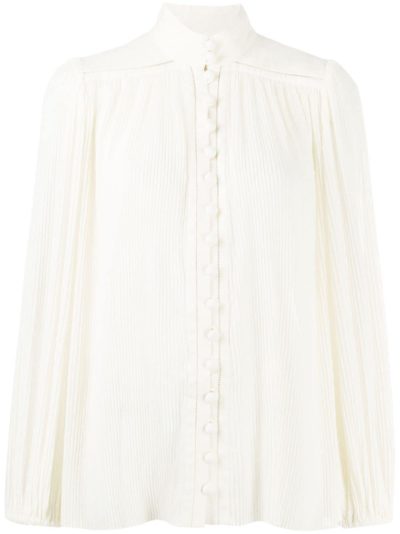 Zimmermann - Espionage Plisse Blouse | ABOUT ICONS