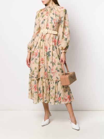 zimmermann - floral midi dress - look