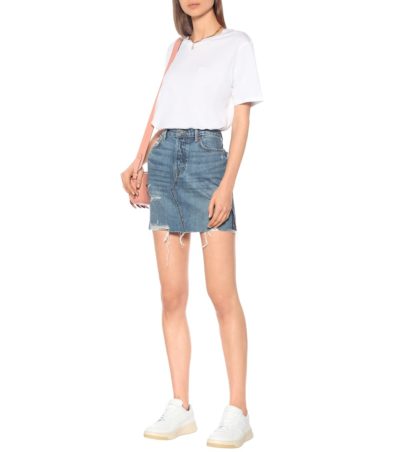 acne studios - face cotton t-shirt - look