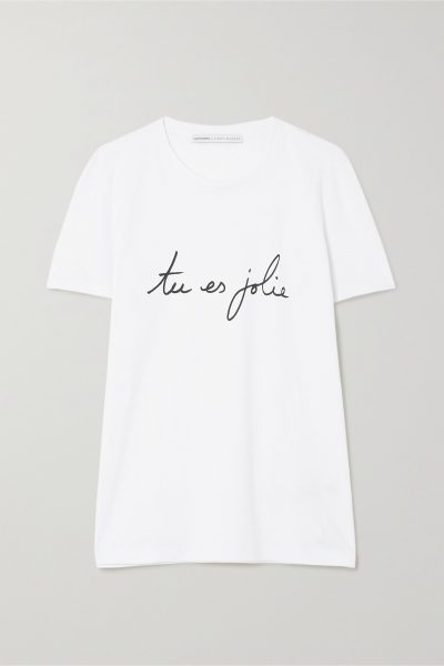 carine roitfeld parfums - international women’s day printed cotton-jersey t-shirt
