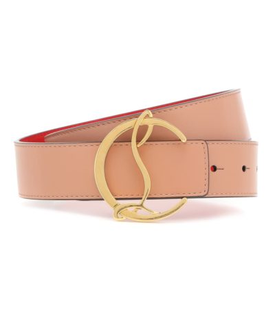 christian louboutin - cl logo leather belt