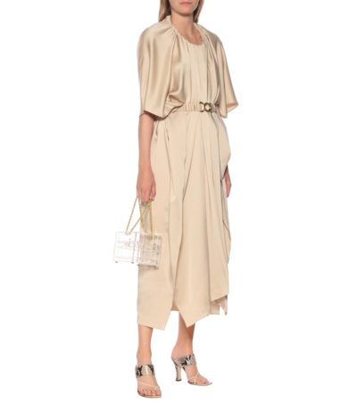 dodo bar or - satin dress - beige - look