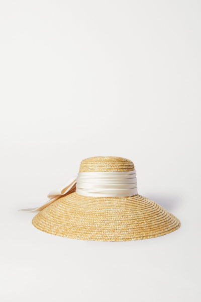 eugenia kim - mirabel satin-trimmed straw hat