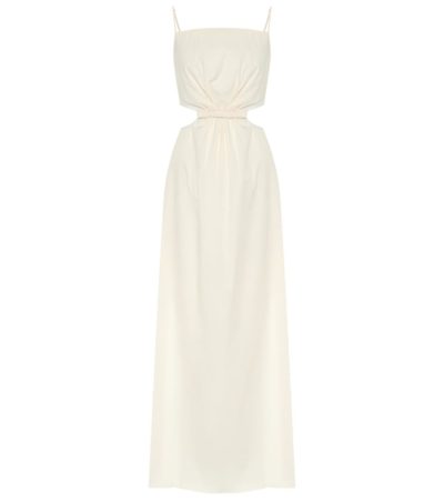 johanna ortiz - white sand stretch-cotton maxi dress