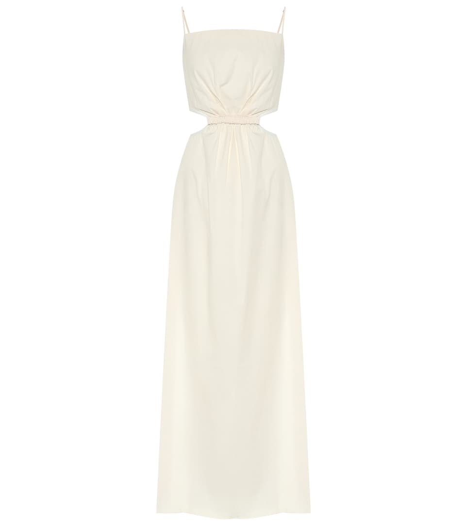 Johanna Ortiz - White Sand Stretch-Cotton Maxi Dress | ABOUT ICONS