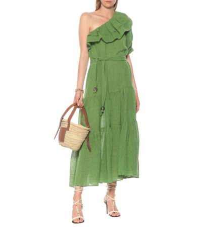 lisa marie fernandez - arden linen-blend gauze maxi dress - look