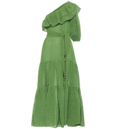 lisa marie fernandez - arden linen-blend gauze maxi dress