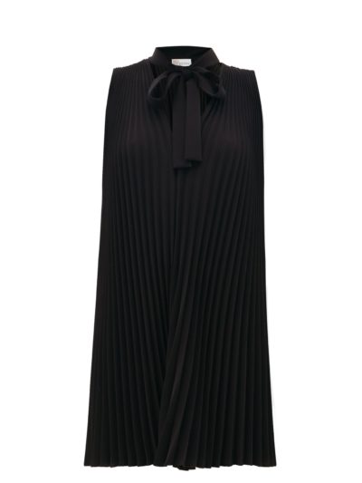 red valentino - pleated crepe dress