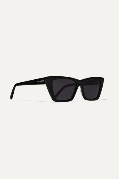 saint laurent - mica cat-eye acetate sunglasses - look