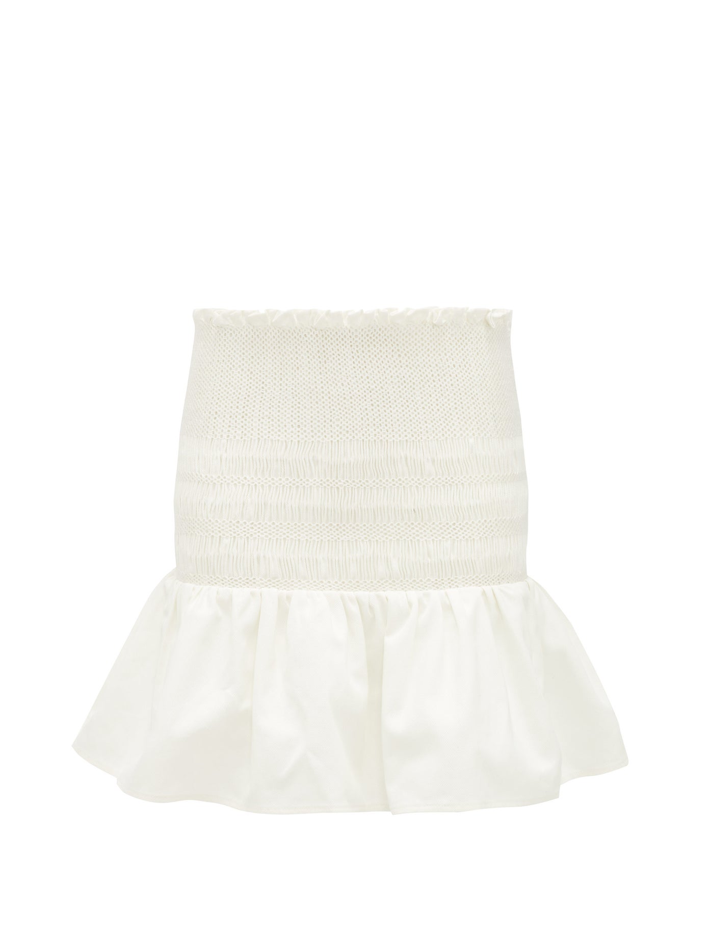 SIR - Arlo Smocked Cotton-Twill Mini Skirt | ABOUT ICONS