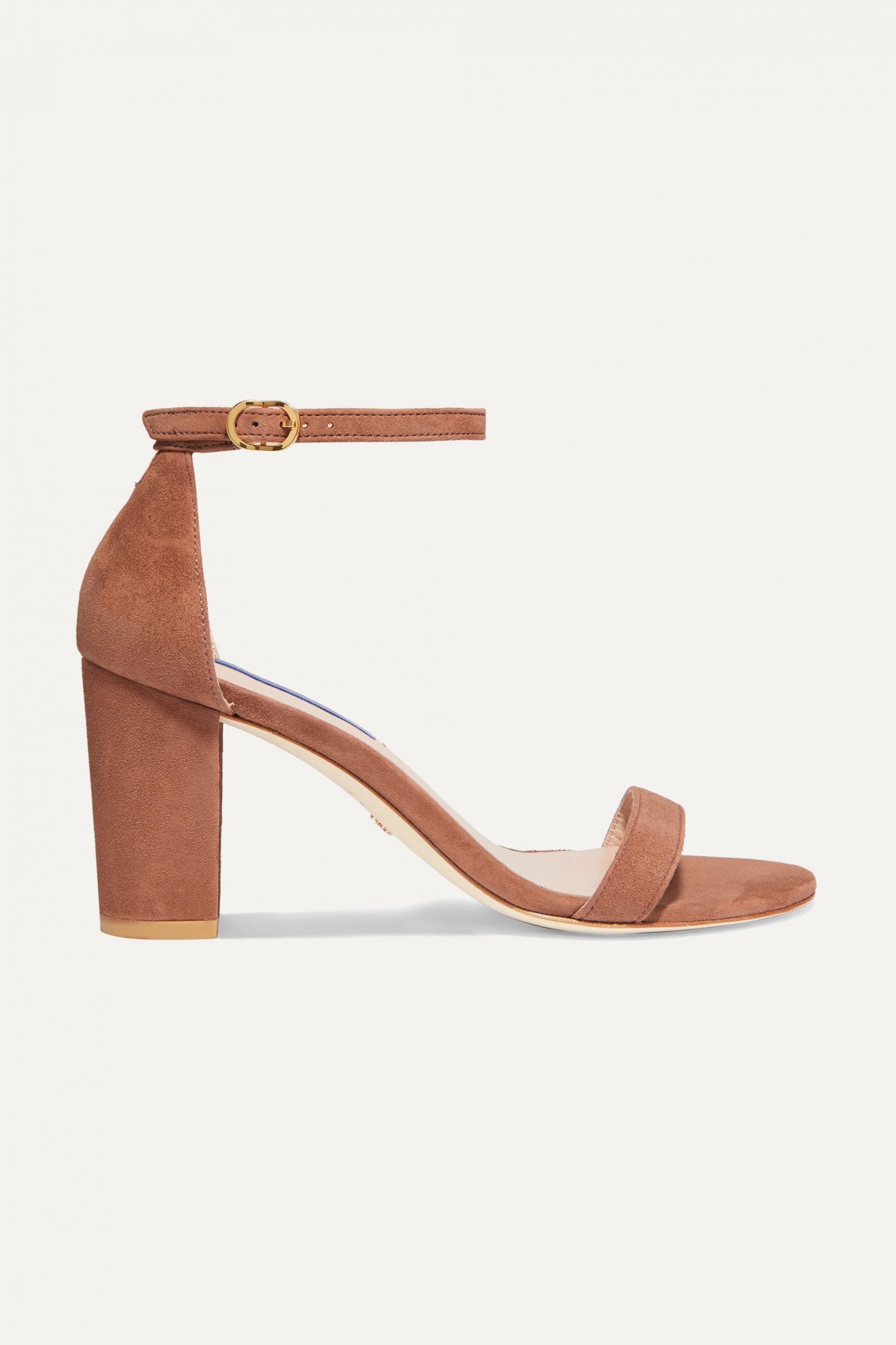 Stuart Weitzman - Nearlynude Suede Sandals | ABOUT ICONS