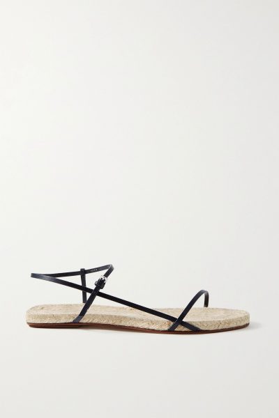 the row - bare leather espadrille sandals