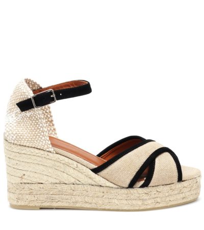 castaner - brity canvas wedge espadrilles