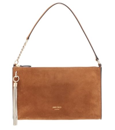 jimmy choo - callie mini suede shoulder bag