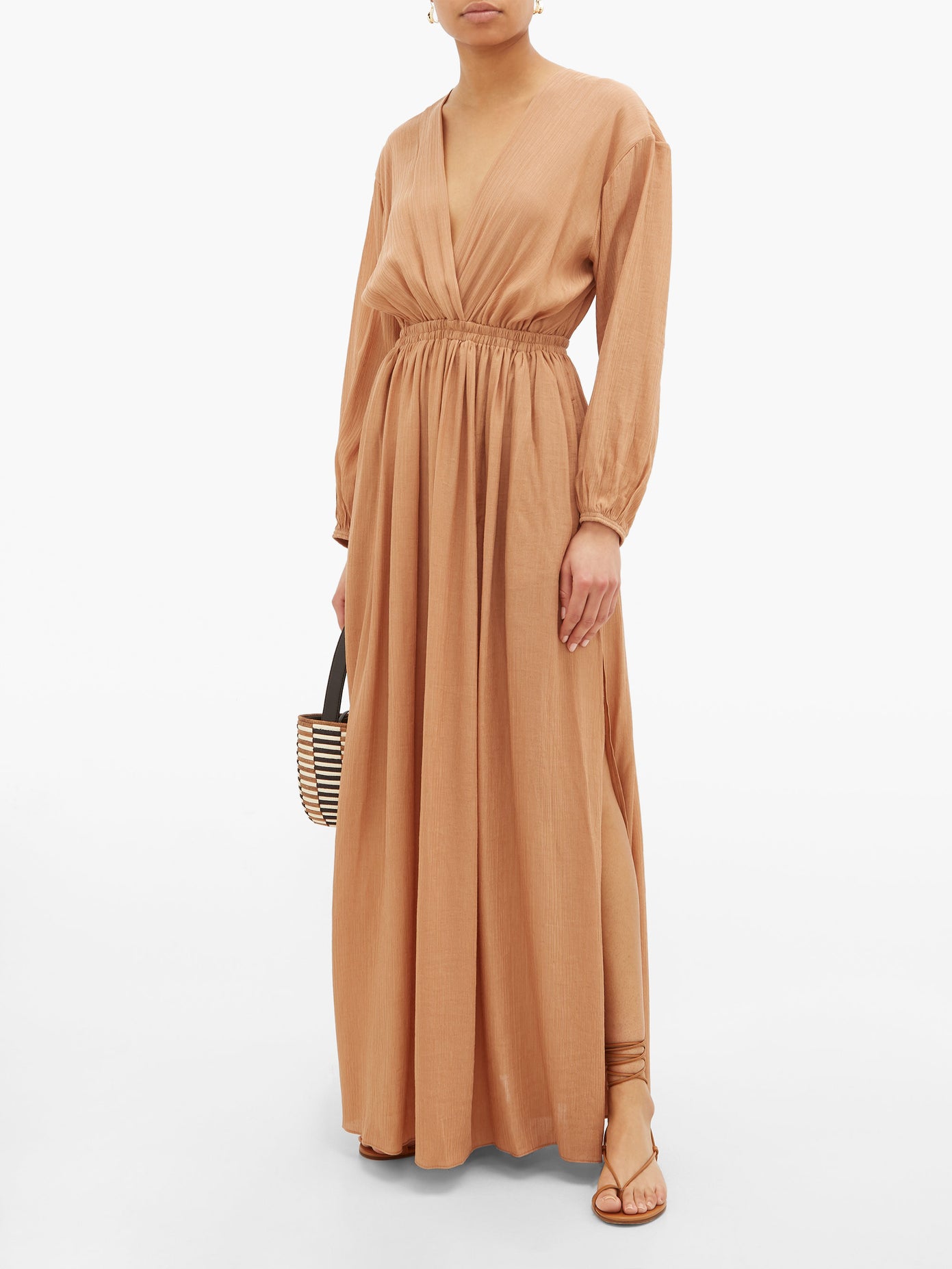 Matteau - The Open Back Plunge Maxi Dress | ABOUT ICONS