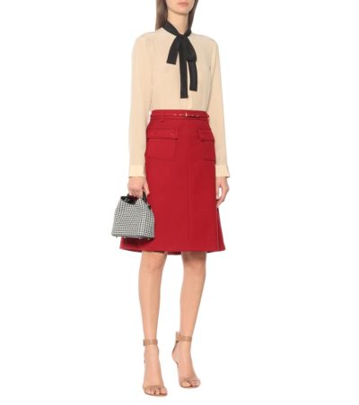 red valentino - silk blouse - look