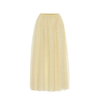 red valentino - tulle midi skirt