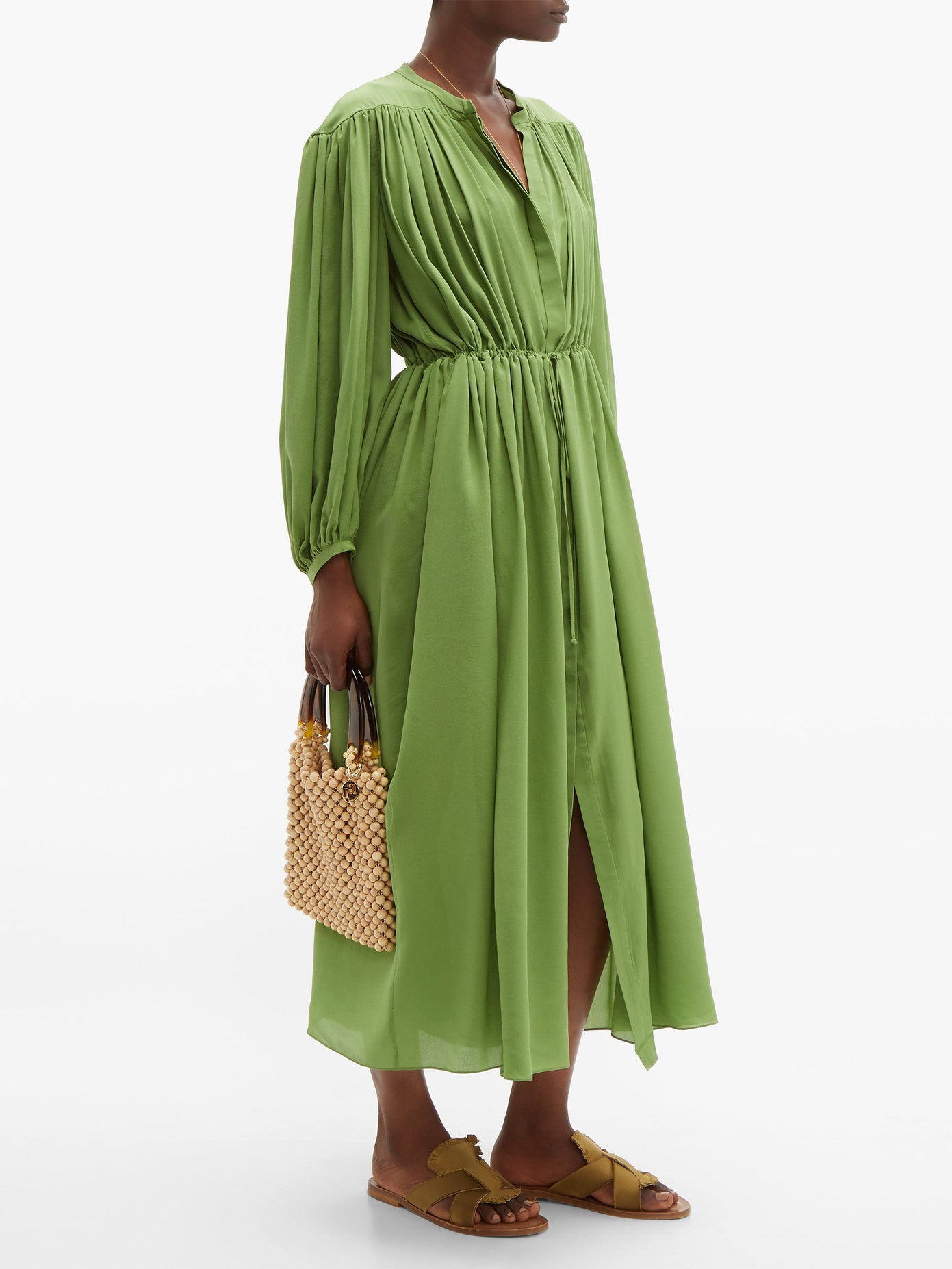 Three Graces London - Julienne Silk Shirtdress | ABOUT ICONS