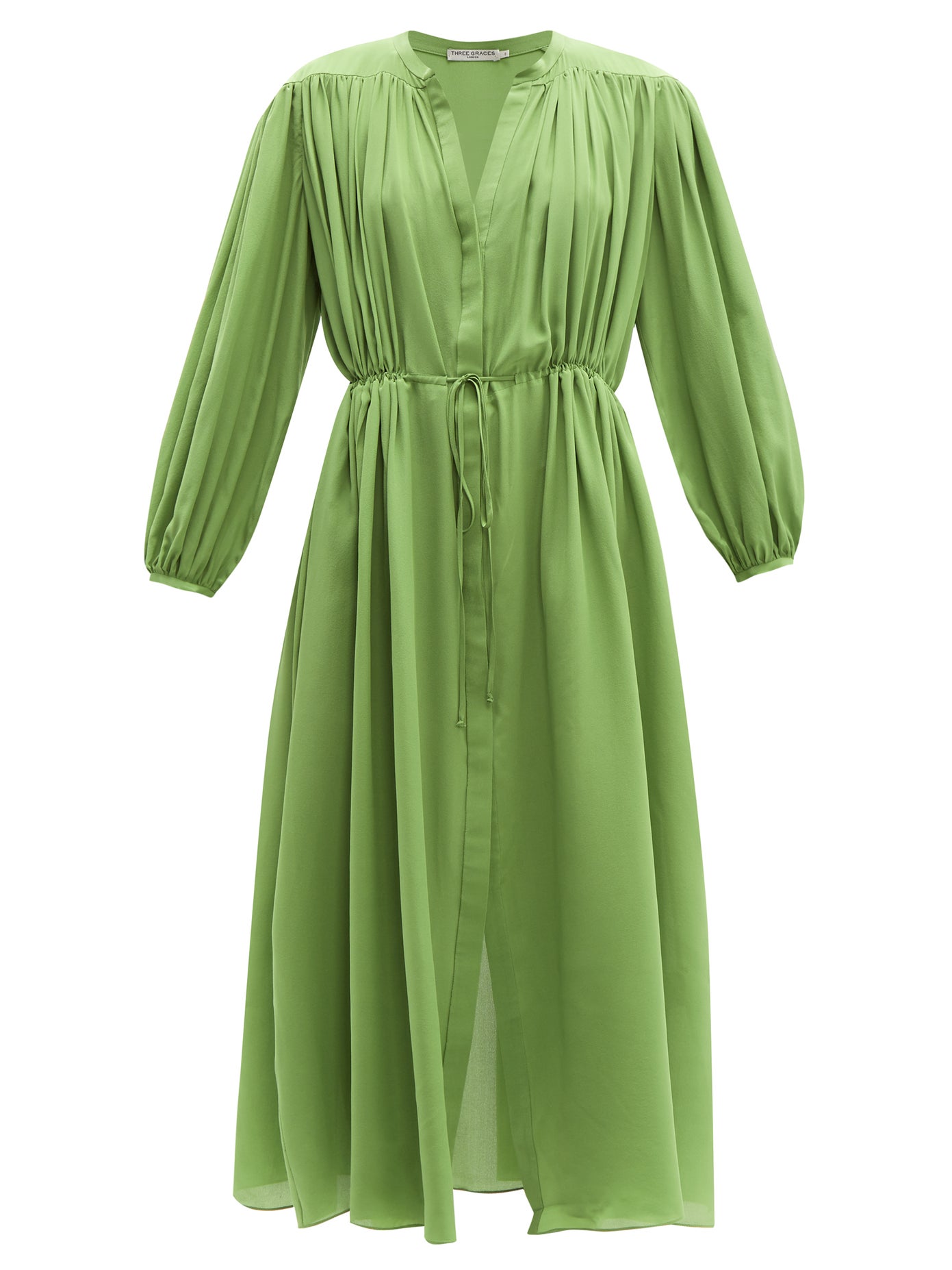 Three Graces London - Julienne Silk Shirtdress | ABOUT ICONS