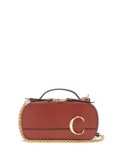 chloe - the c mini leather cross-body bag