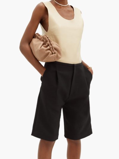 mansur gavriel - cloud leather clutch - look