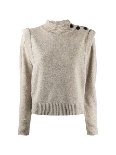 Isabel Marant Étoile - Meery Pintucked Wool Jumper