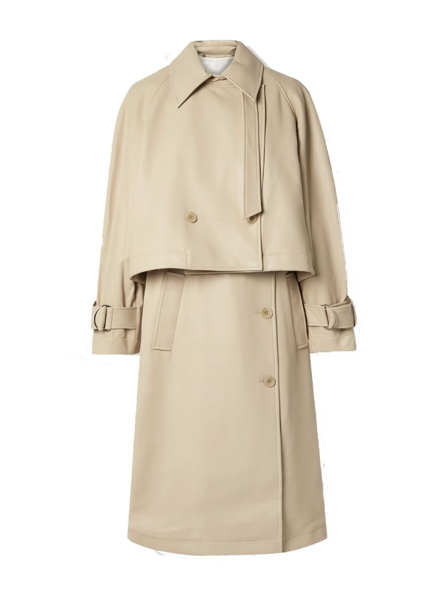 Tibi - Convertible Vegan Leather Trench Coat | ABOUT ICONS