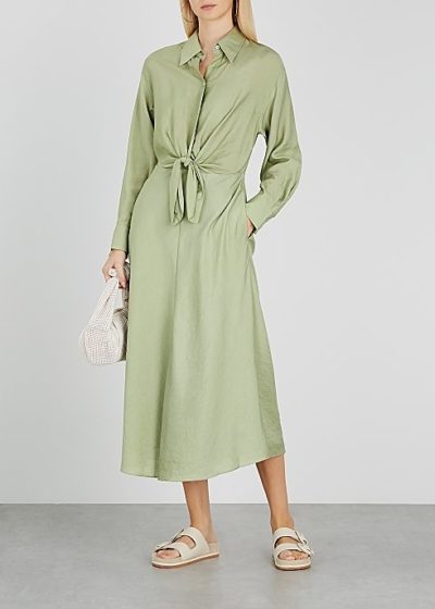 Vince - Green Shirt Dress - Outfit