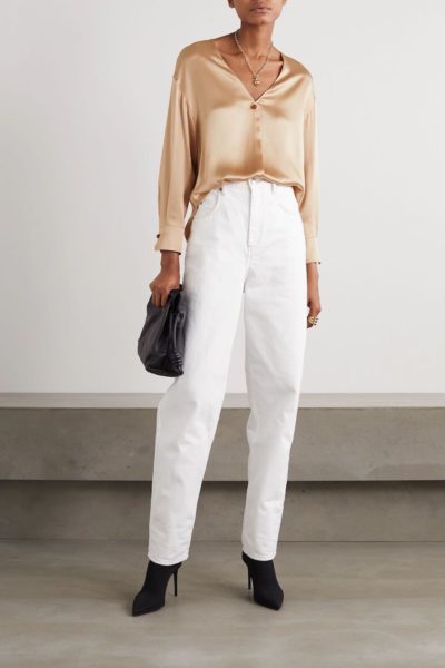 Vince - Silk-Satin Blouse - Look