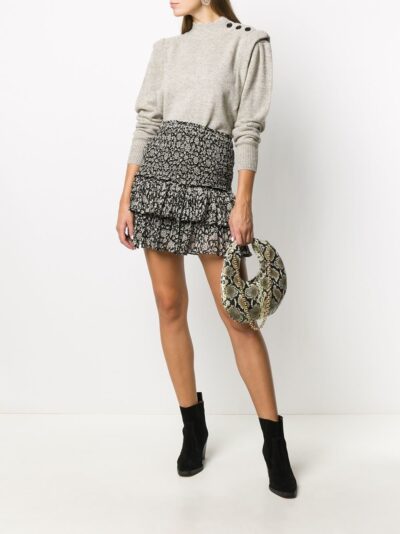 isabel marant étoile - meery pintucked wool jumper - look