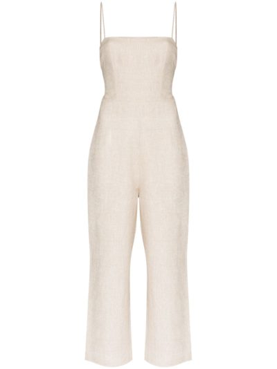 reformation - huntingdon open back jumpsuit