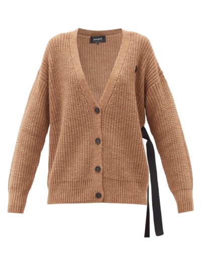 rochas - side-ties cable-knit cardigan